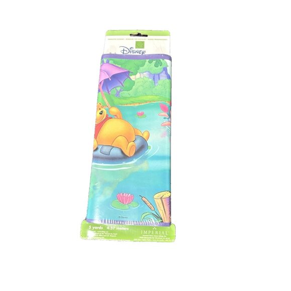 Pre Pasted Wall Border 5 yards Disney Imperial Pooh 4.57 meter x 10 inch height - Picture 1 of 5